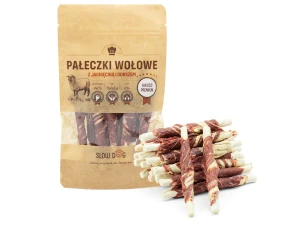 Pałeczki wołowe z jagnięciną i dorszem 12 cm