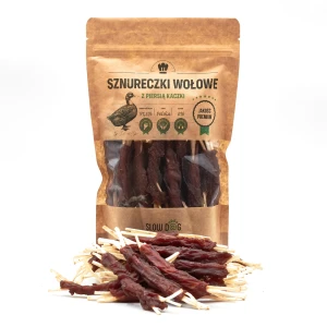 Zdjęcie produktu - Sznureczki wołowe z kaczką 10 cm