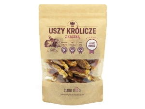 Uszy królicze z kaczką - opakowanie 500g